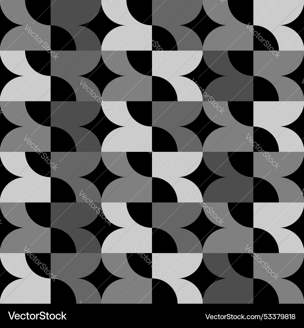 Abstract seamless pattern monochromatic Vector Image