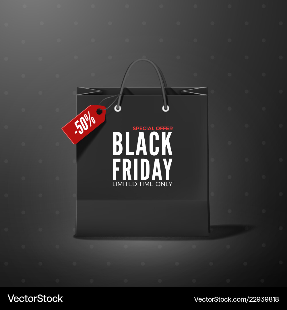 Black friday banner template Black friday banner template vector image
