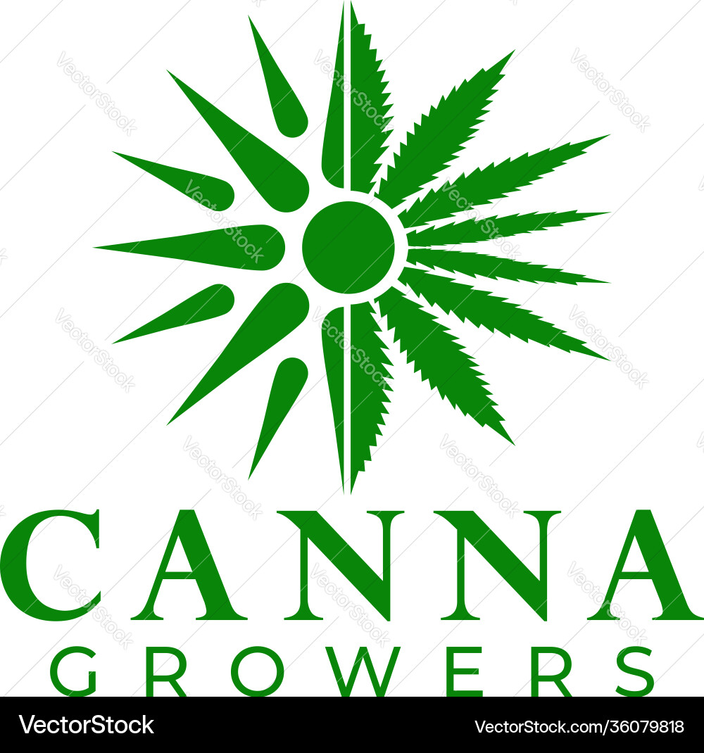 Cannabies Züchter Logo Design Cannabies Züchter Logo Design vektorbild