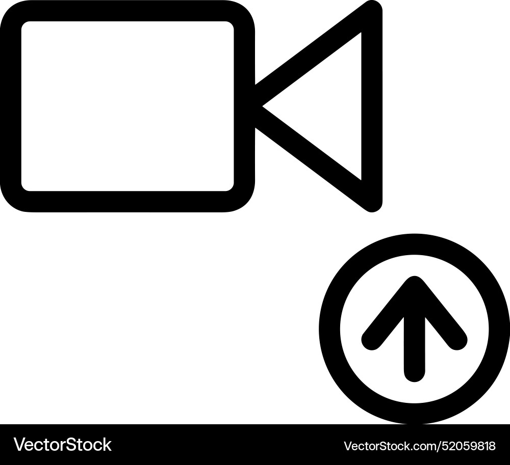 Upload outline icon symbol image Vector Image