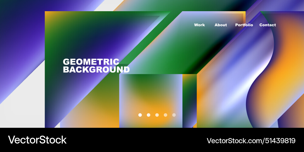 Colorful gradients with abstract geometric shapes – Royalty-Free Vector ...