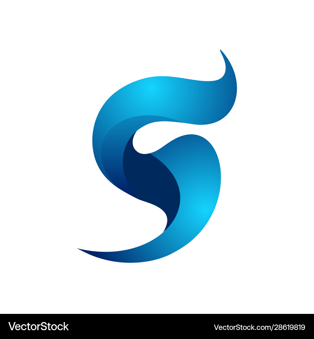 Elegant Initial S Logo Template Royalty Free Vector Image