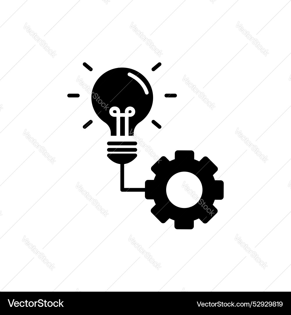 Implementation icon set business execute Implementation icon set business execute vector image