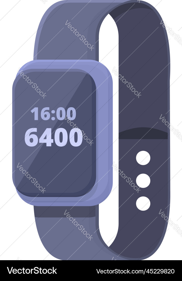 Digital step icon cartoon sport app Digital step icon cartoon sport app vector image