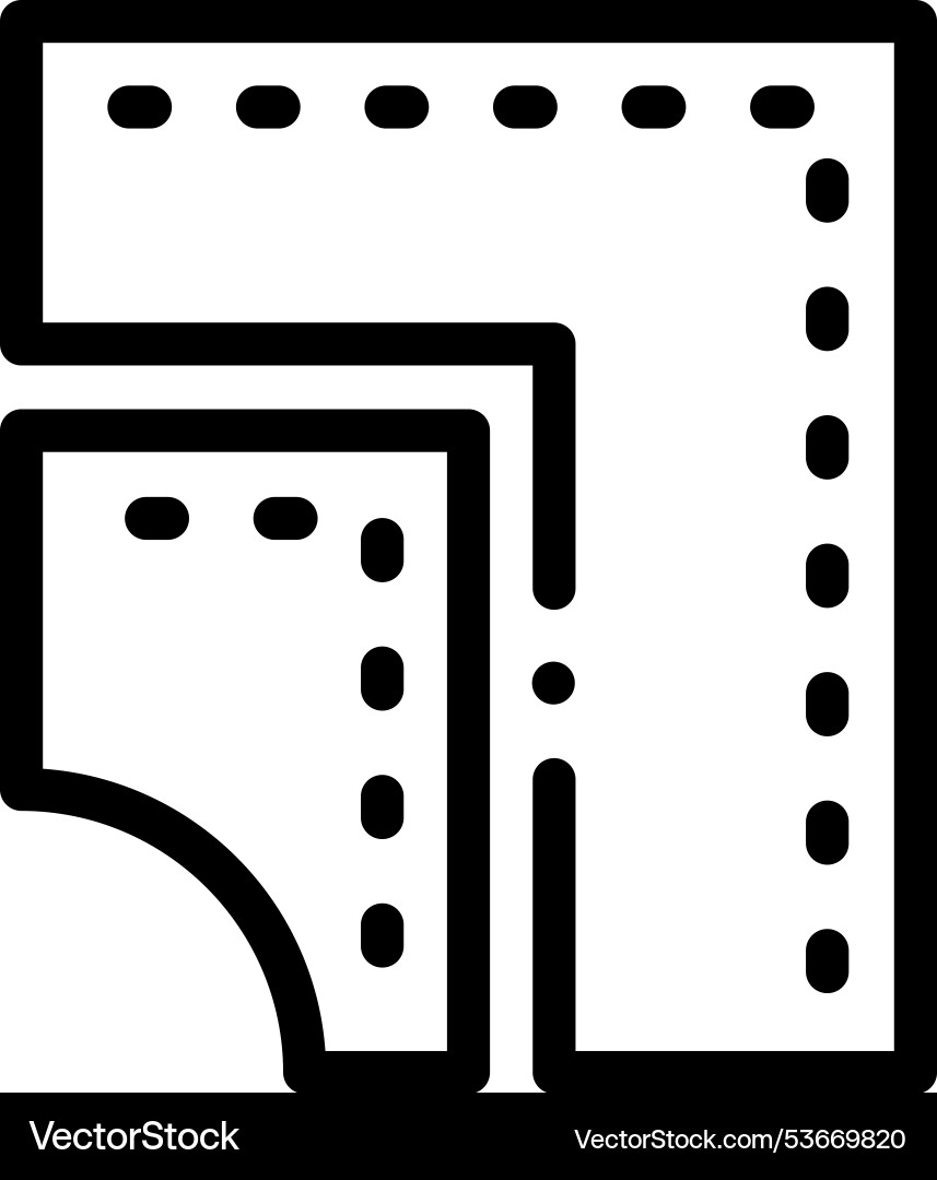 Fabric icon thin linear style design isolated Fabric icon thin linear style design isolated vector image