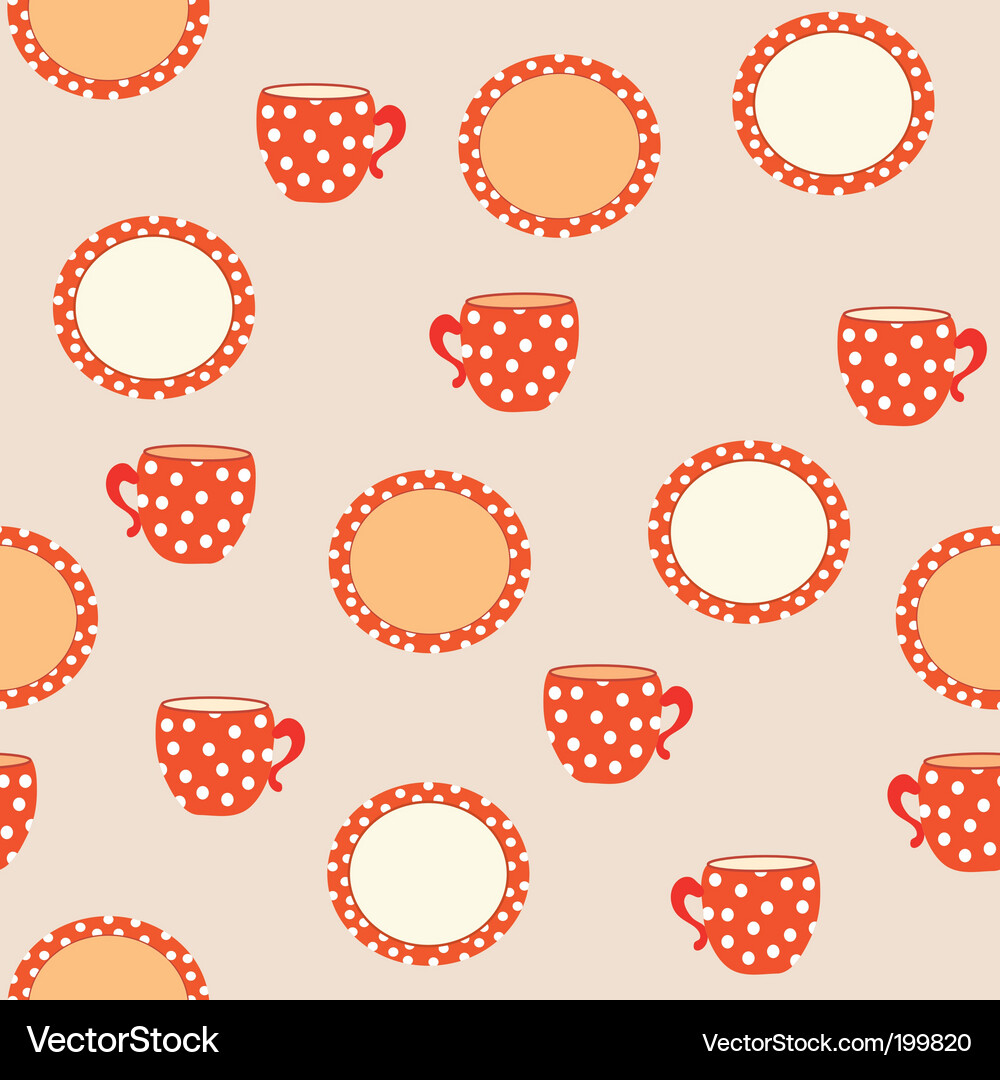 Tableware pattern Vector Image