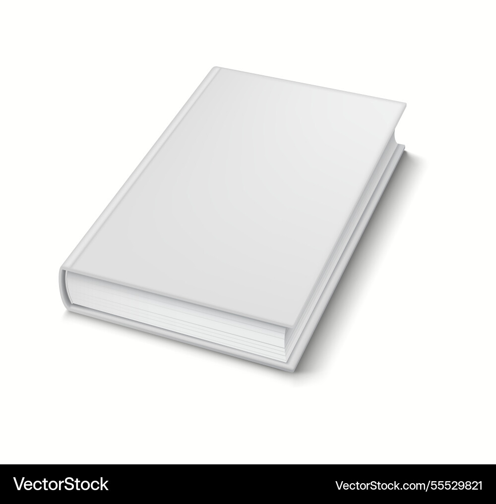 3d realistic open book mockup with pages Vector Image