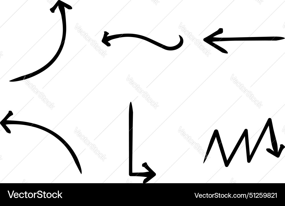 Abstract arrow direction shape curved line Vector Image