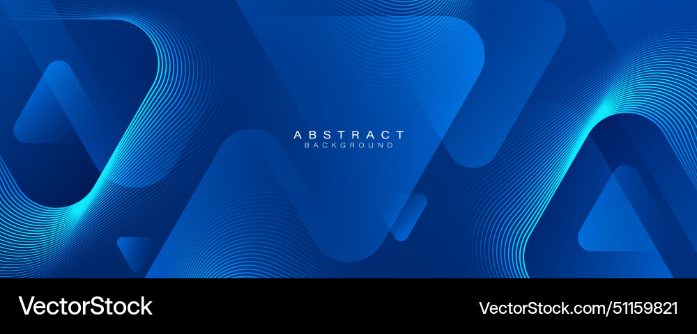 Modern abstract blue background with glowing Vector Image