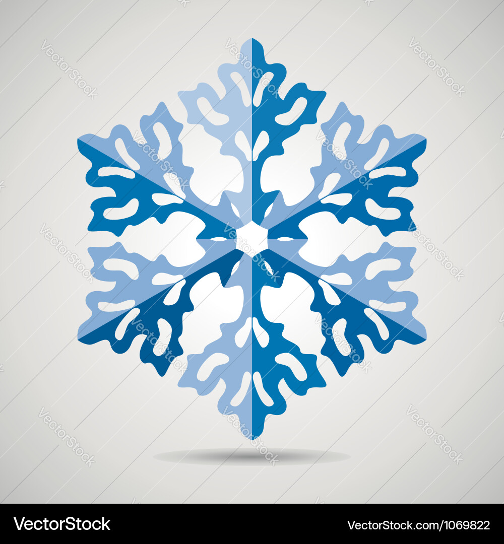 Elegant Snowflake Motif Vector Image