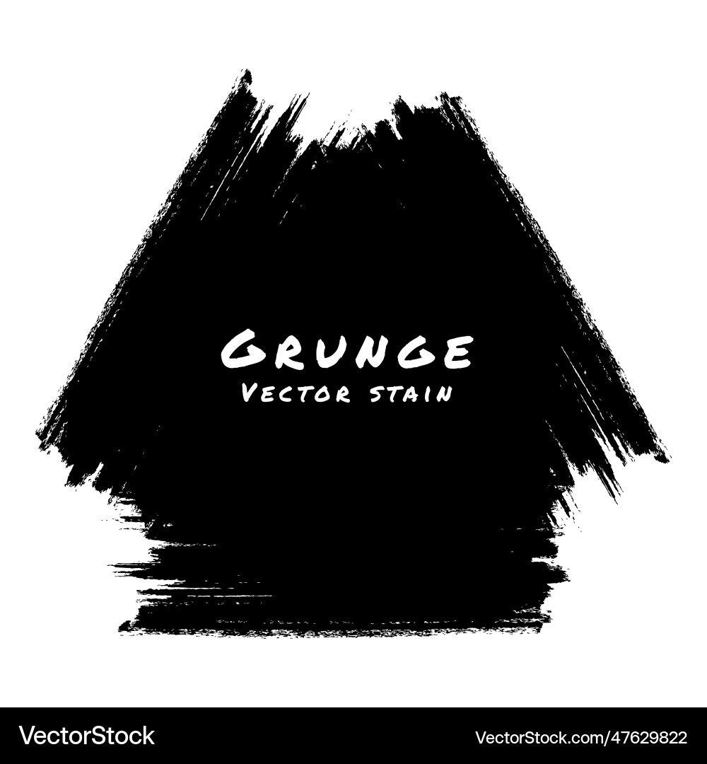 Scribble triangular stain grunge triangle frame vector image