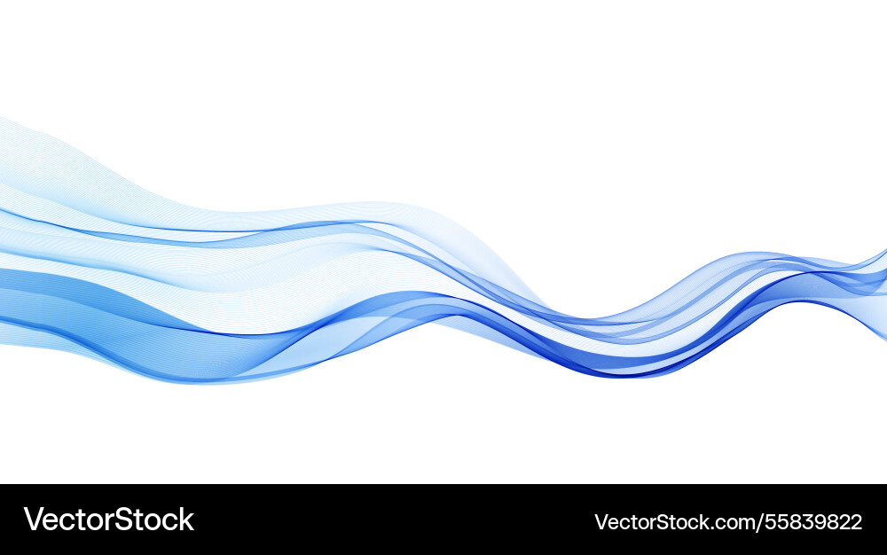 Soft blue smoke gradient transparent wave Soft blue smoke gradient transparent wave vector image