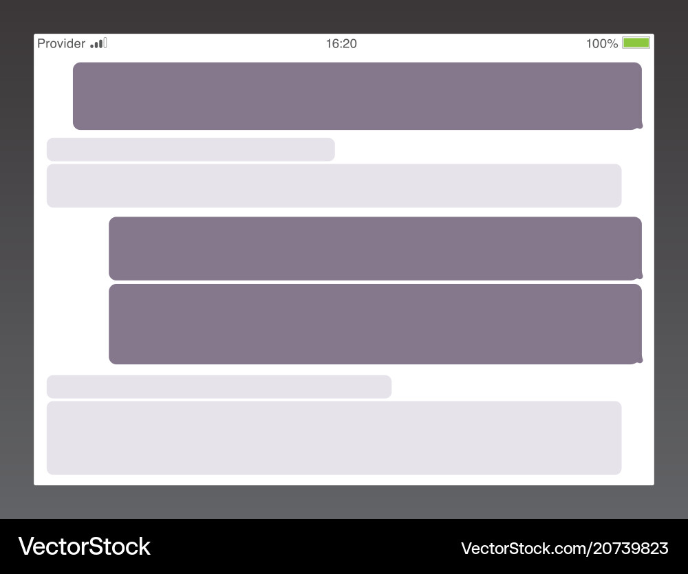 Messenger short message service bubbles text chat Messenger short message service bubbles text chat vector image