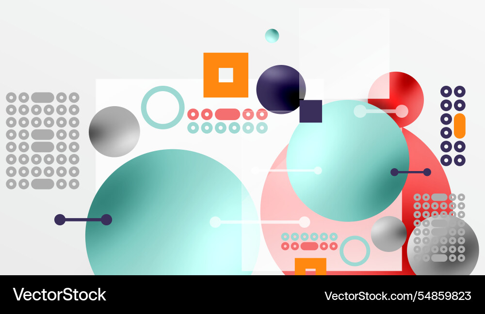 Minimalistic abstract design layered vector image