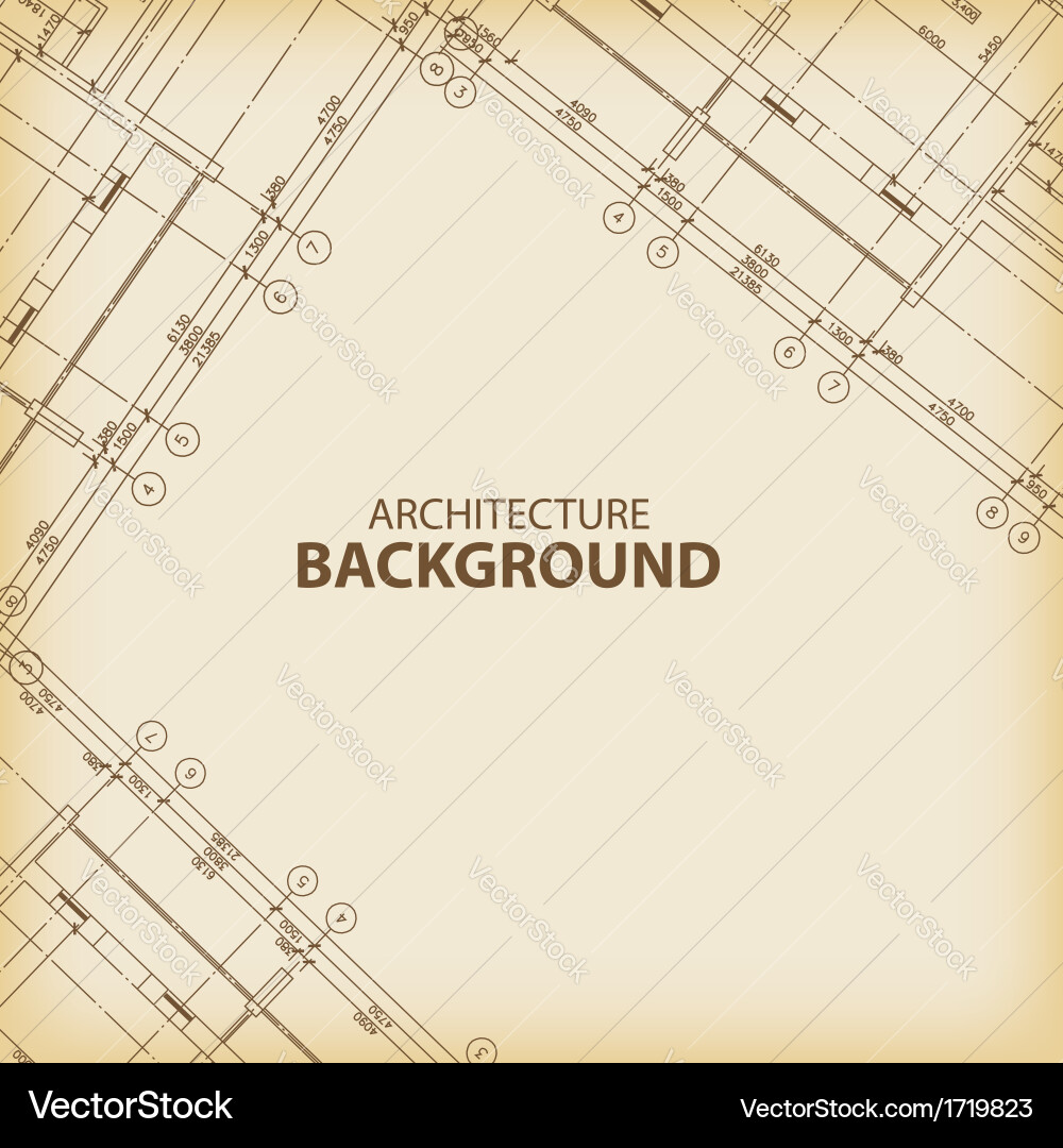 Old architecture background vector image