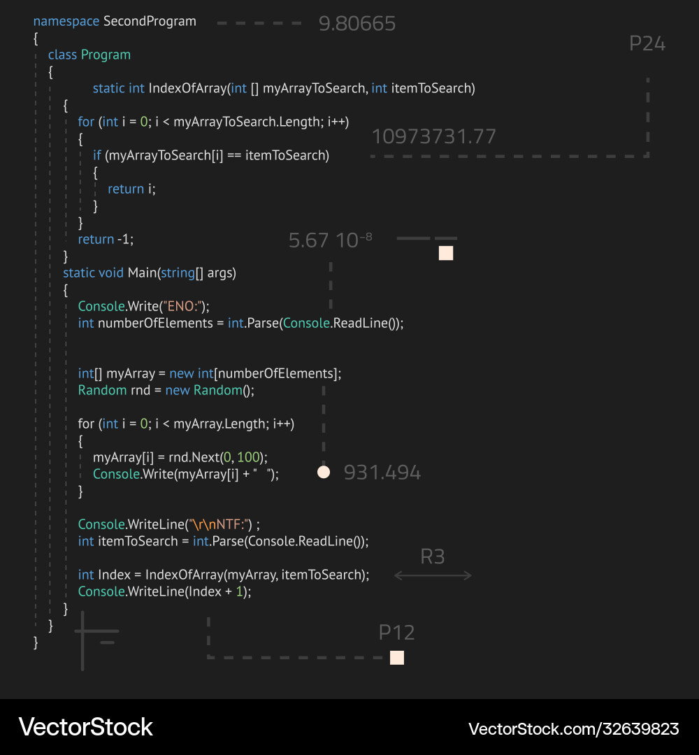 Realistic Code Editor Interface vector image