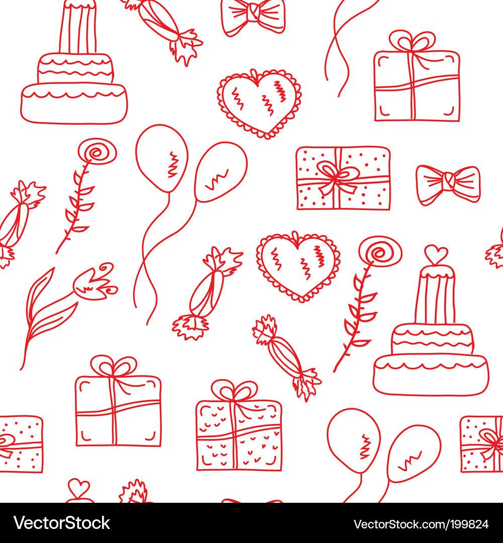 Festive Celebration Pattern Vector Image