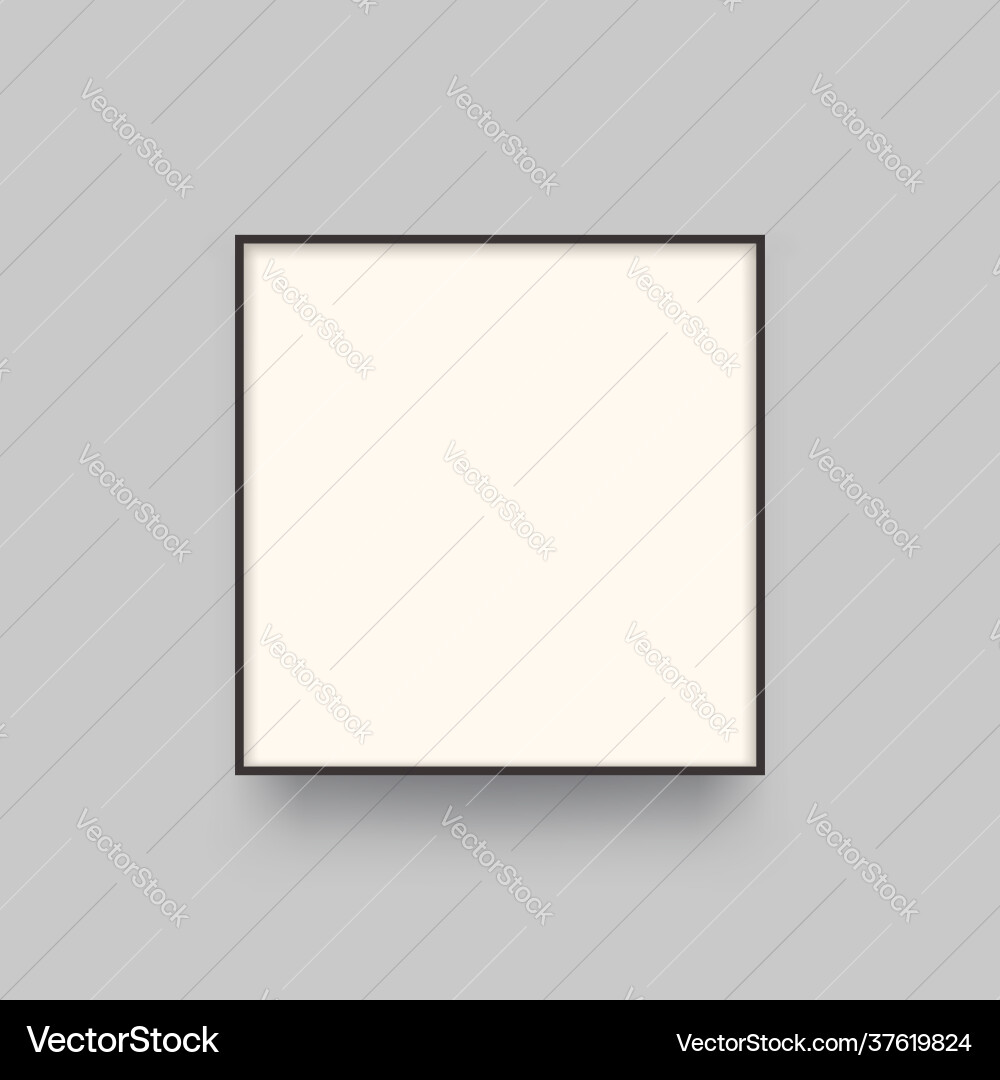 Realistic light box front view with shadow Realistic light box front view with shadow vector image
