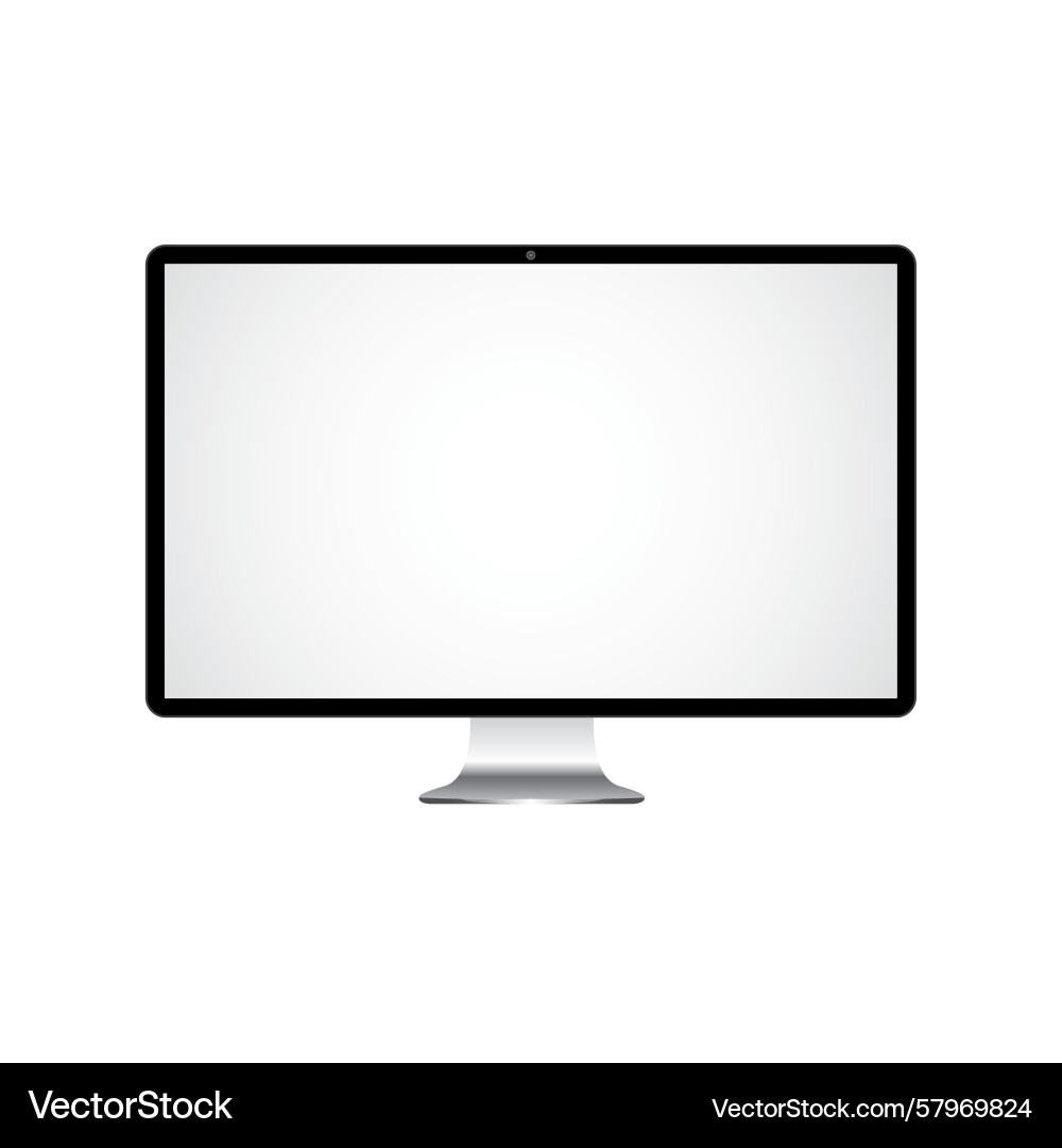 Realistic modern display computer Vector Image