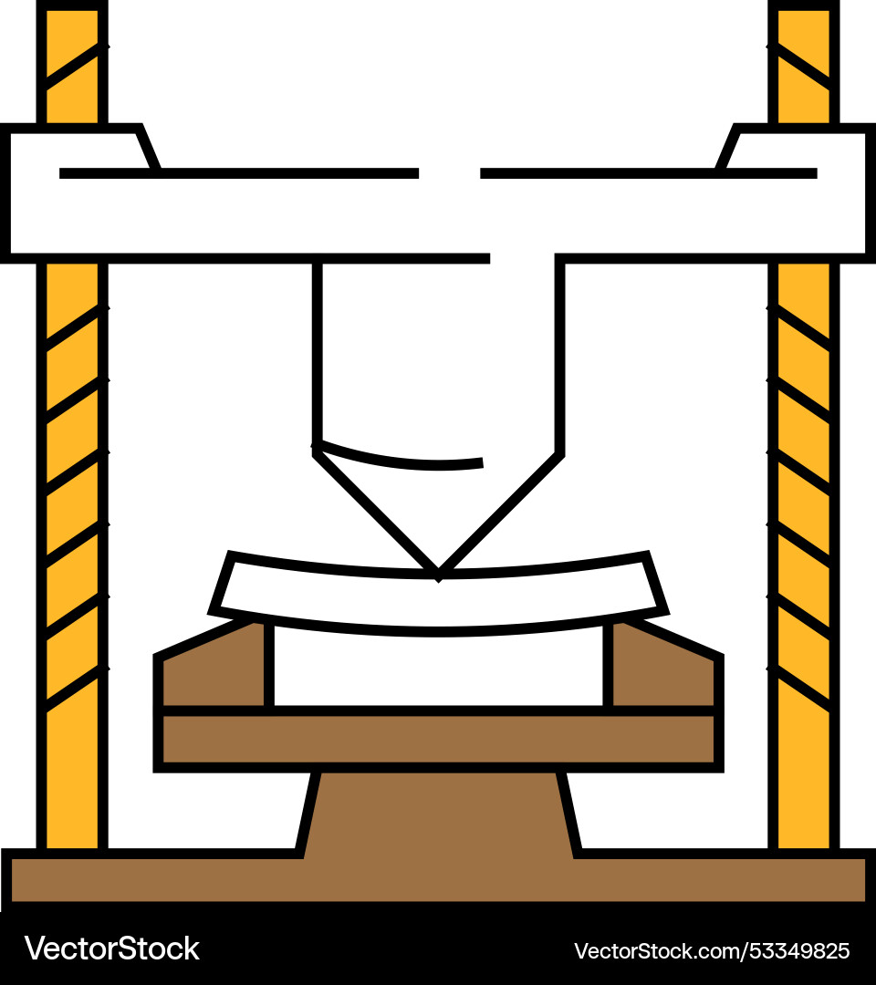 Materials testing mechanical engineer icon color Materials testing mechanical engineer icon color Vector Image
