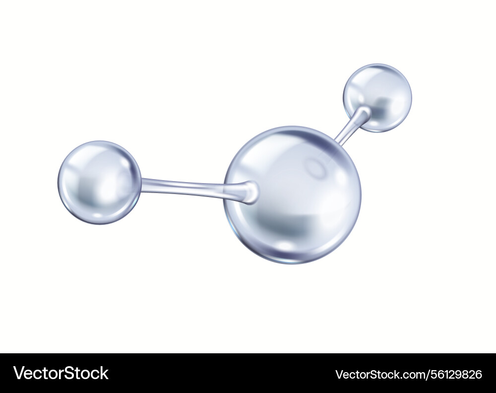 Collagen molecule atomic structure realistic Collagen molecule atomic structure realistic Vector Image