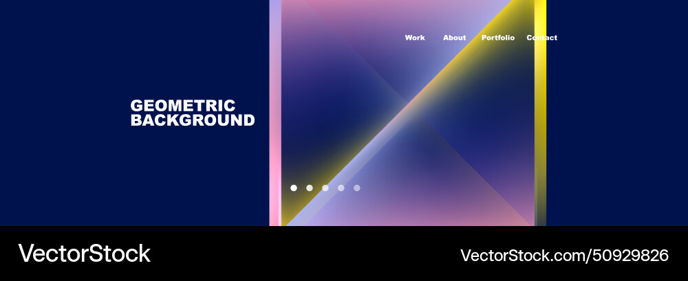 Colorful fluid gradient triangles and squares web Colorful fluid gradient triangles and squares web vector image