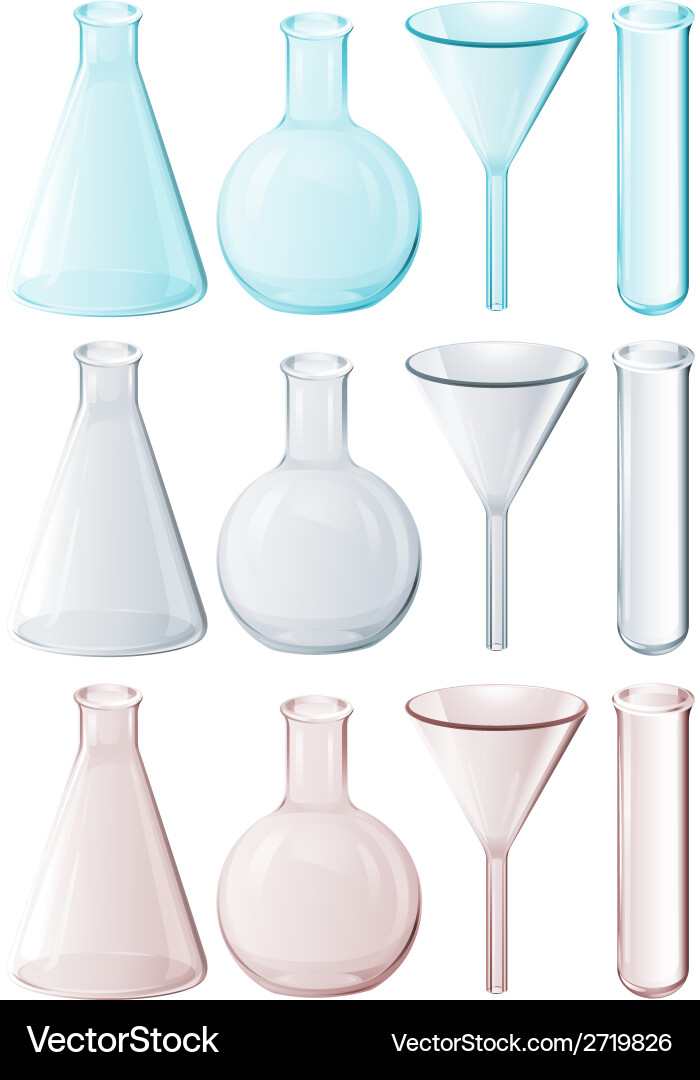 Different laboratory instruments vector image