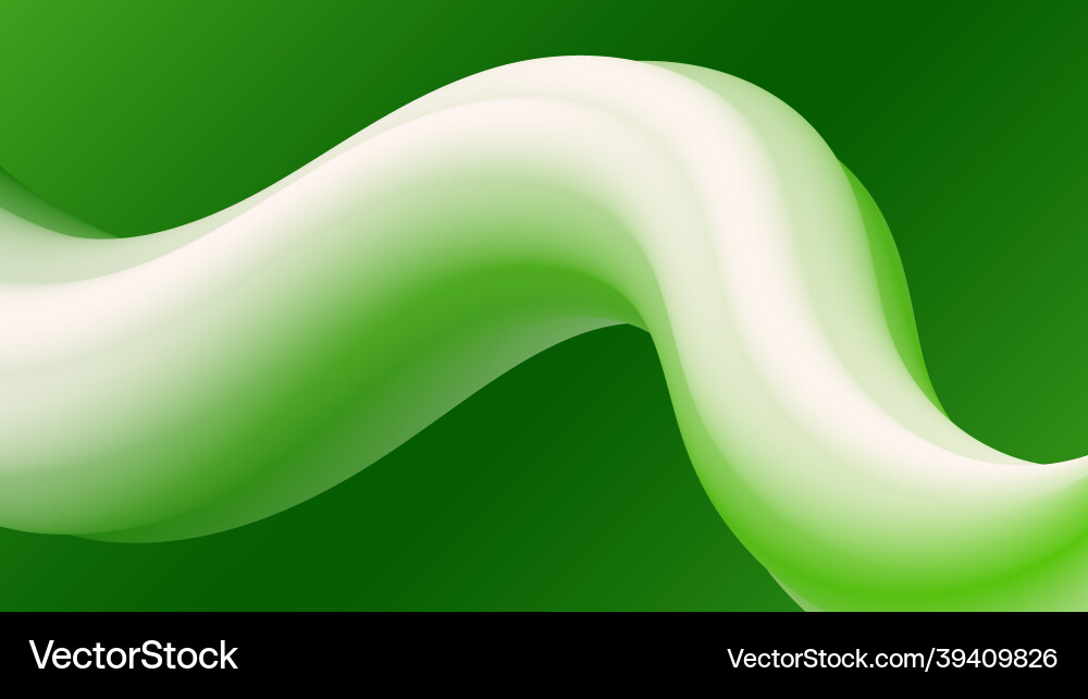 Grün abstrakte Fluidwelle moderne Gradientenform Vektorbild