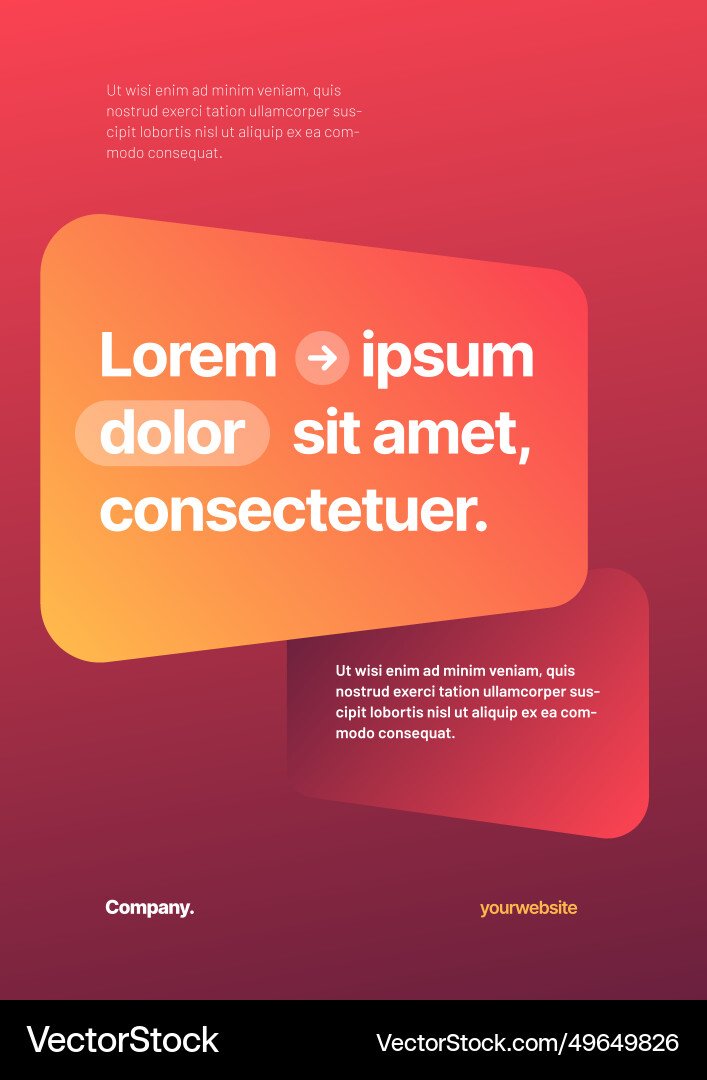 Layout template for events or business related Vector Image