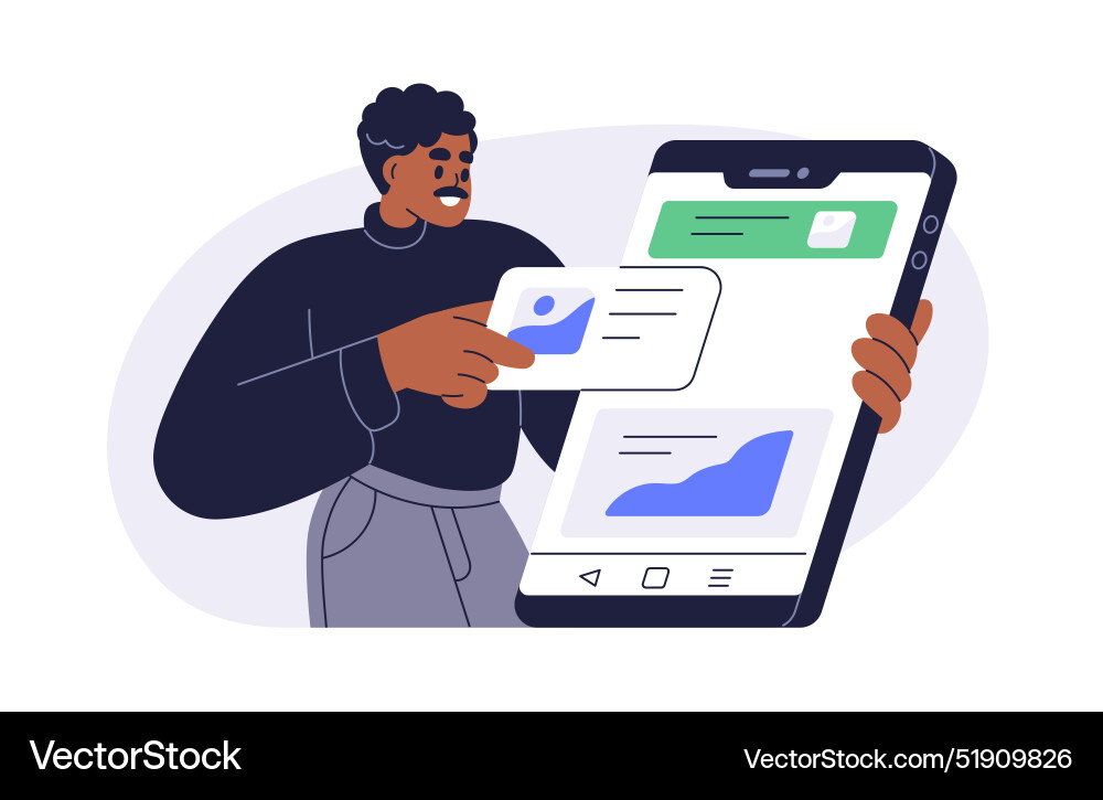 Ui design for mobile app smartphone application Ui design for mobile app smartphone application vector image