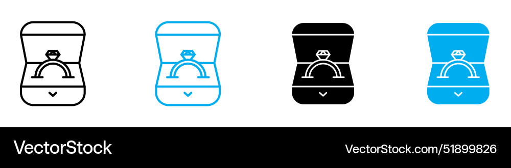 Verlobungsring Icon perfekt für Hochzeit Verlobungsring Icon perfekt für Hochzeit vektorbild