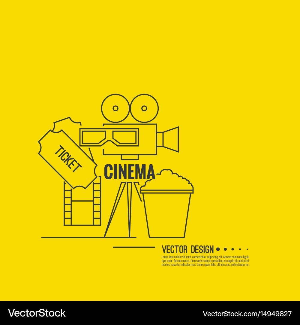 Abstract background with popcorn vector image