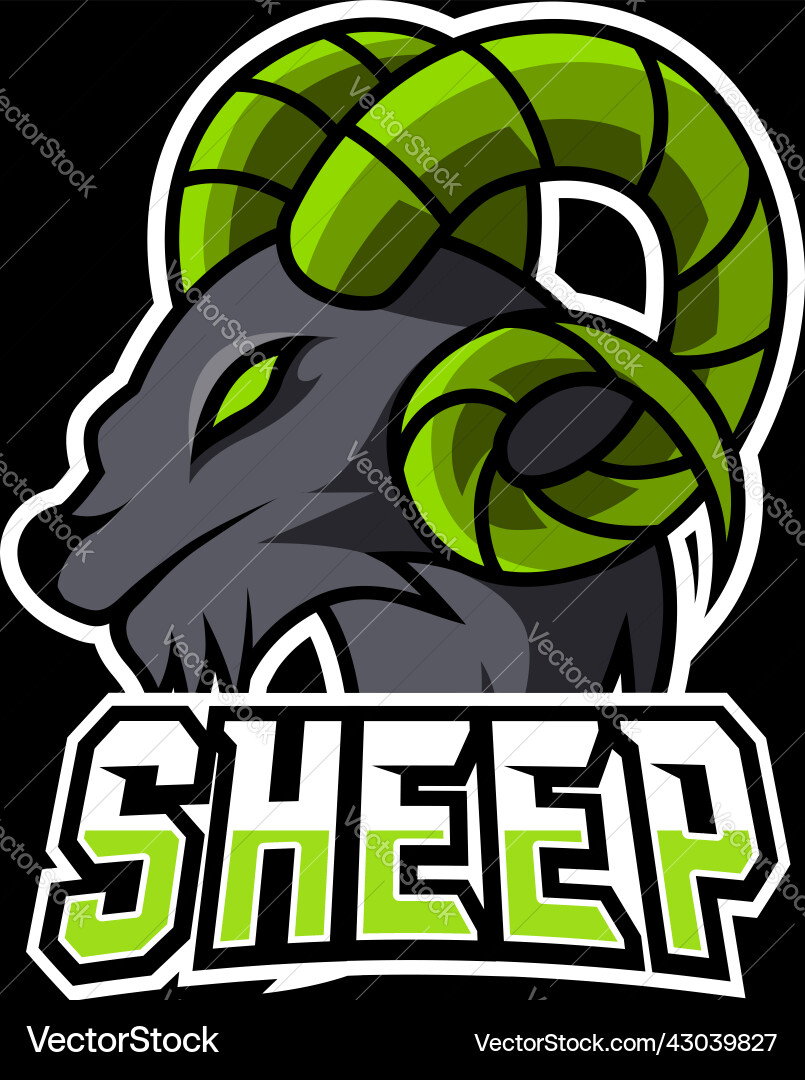 Gaming Mascot - Goat & Sheep Logo Vector Image