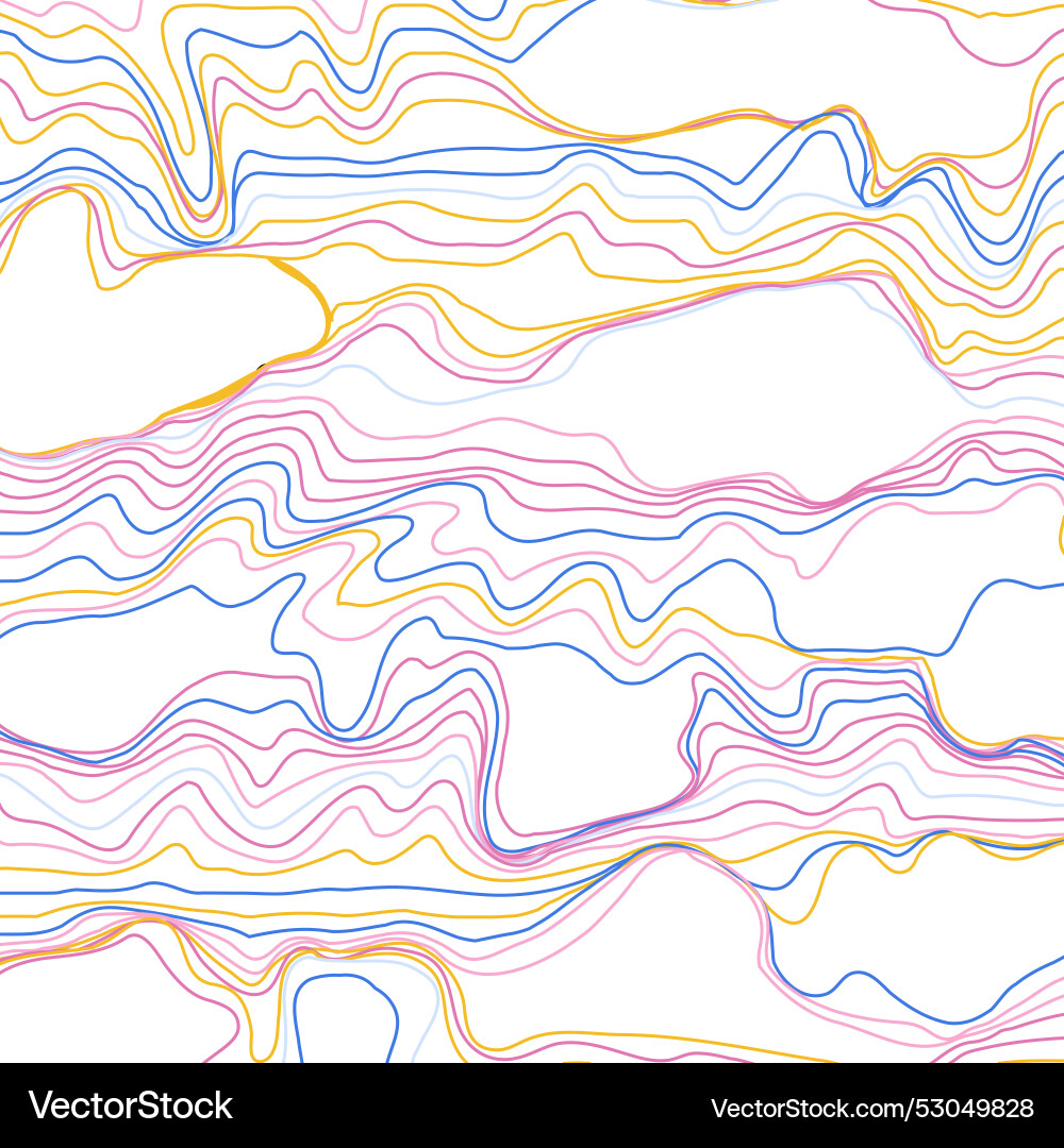 Abstract pattern of colored lines vector image
