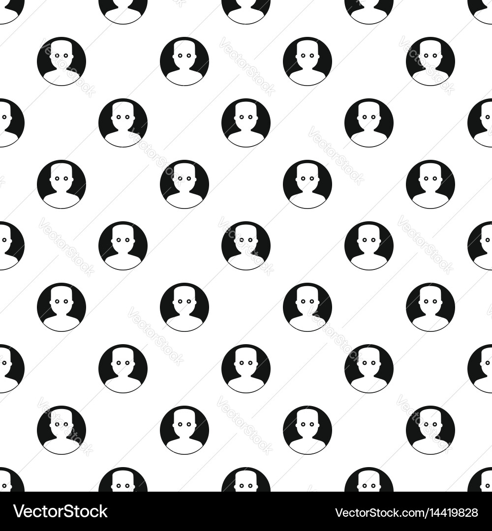 Man in the dark pattern vector image