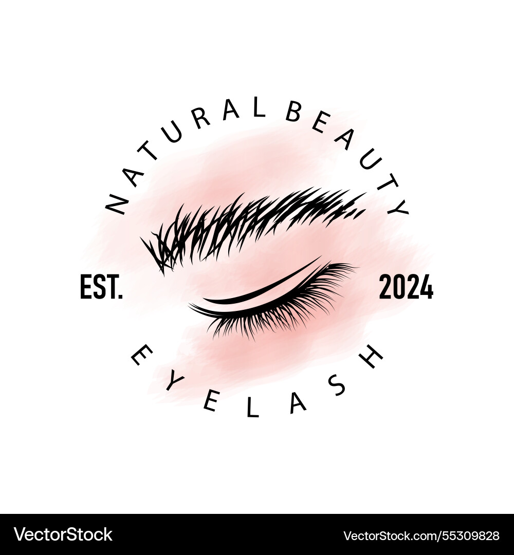 Wimpern Logo einfaches Design für Frauen kümmern Schönheit Wimpern Logo einfaches Design für Frauen kümmern Schönheit vektorbild