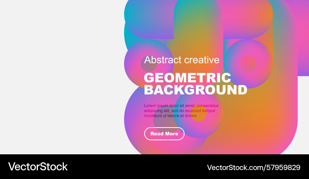 Abstract Colorful Overlapping Shapes Vector Image