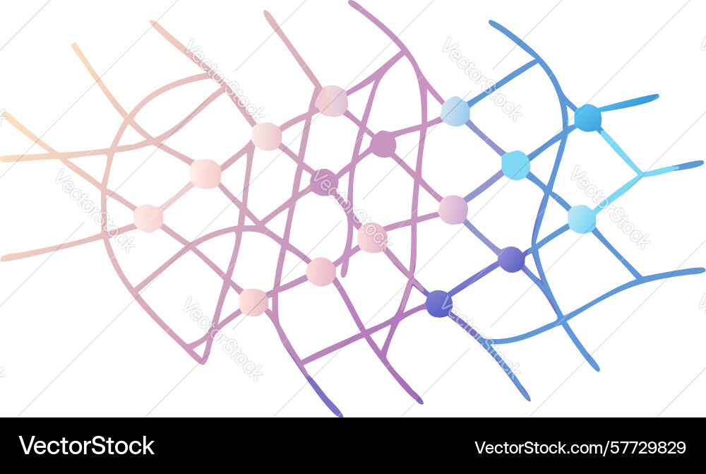 Abstract geometric grid connection pattern design vector image