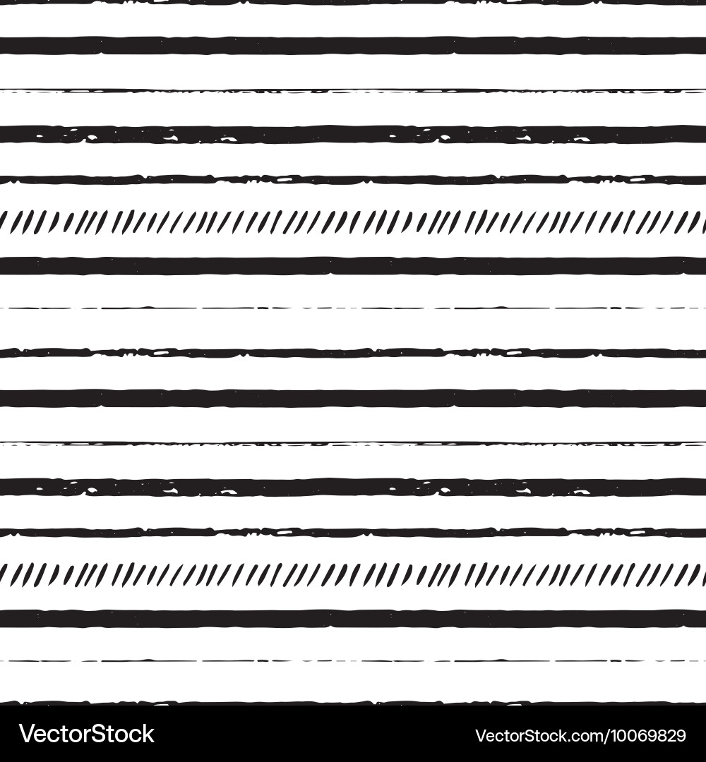 Hand Drawn Line Pattern Vector Image