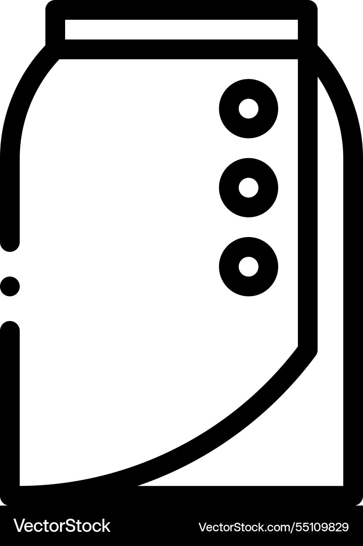 Mie icon thin linear style design isolated Mie icon thin linear style design isolated vector image