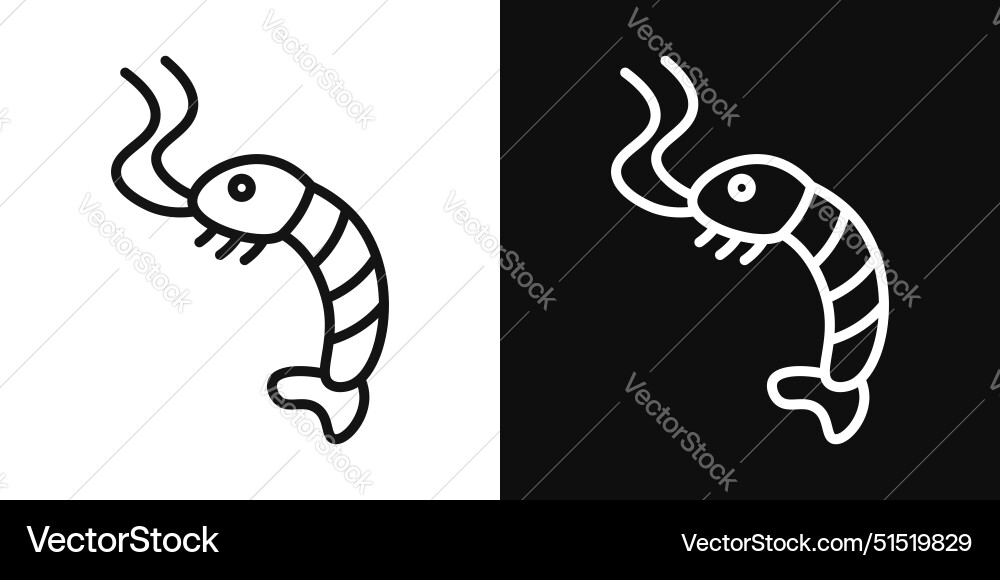 Shrimp icon Royalty Free Vector Image - VectorStock