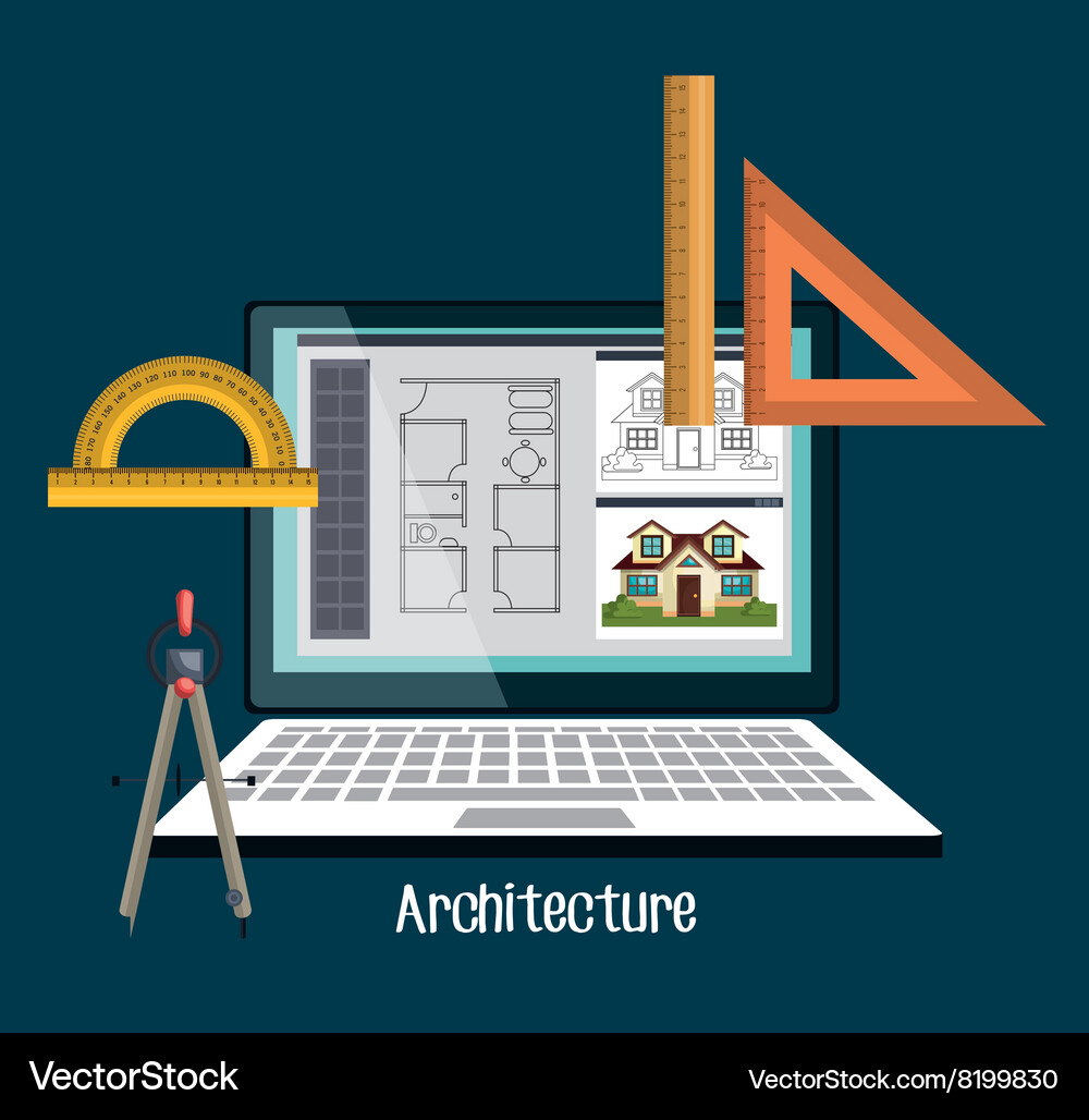 Architecture project design Vector Image