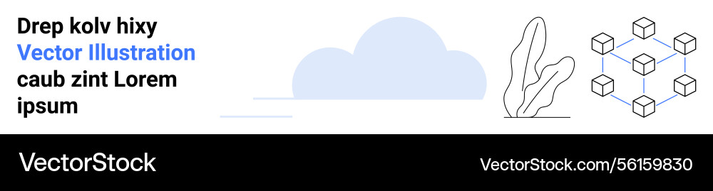 Cloud computing concept with geometric network Cloud computing concept with geometric network vector image