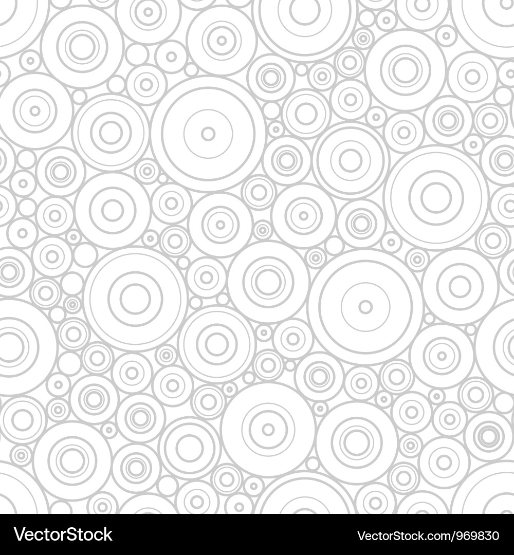 Gray Circle Pattern - Retro Style vector image