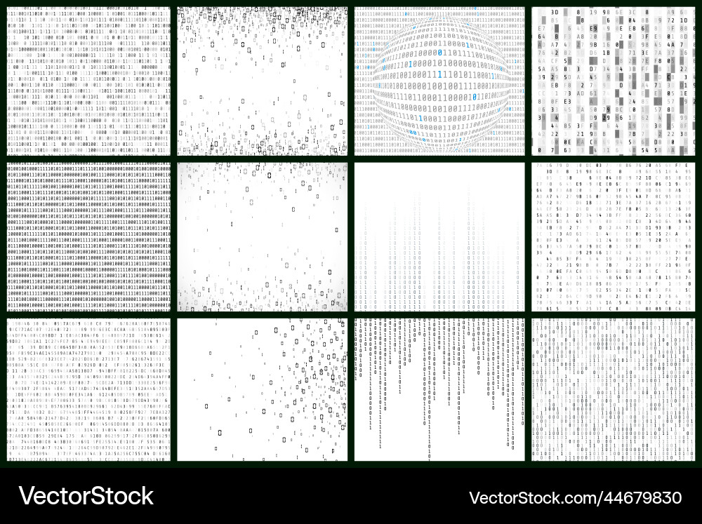 Matrix Data Stream Background vector image