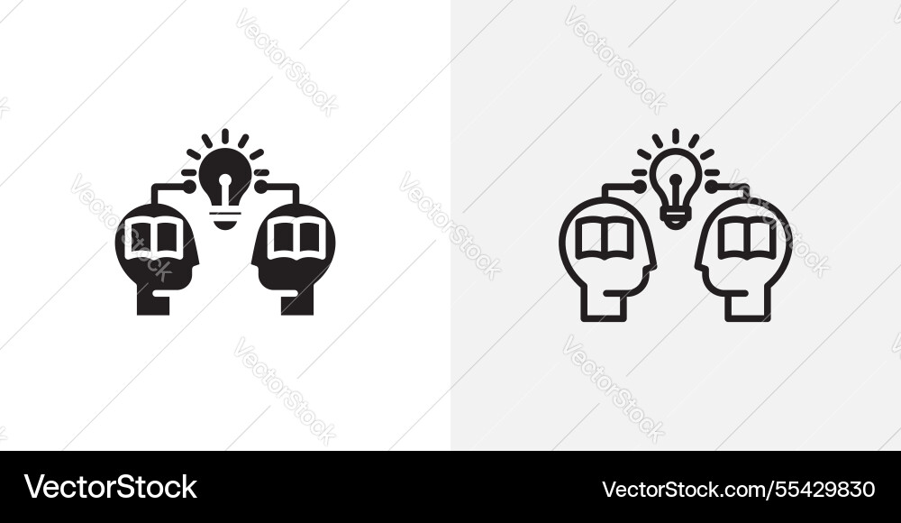 Share thoughts icons pack for apps and ui ux Vector Image