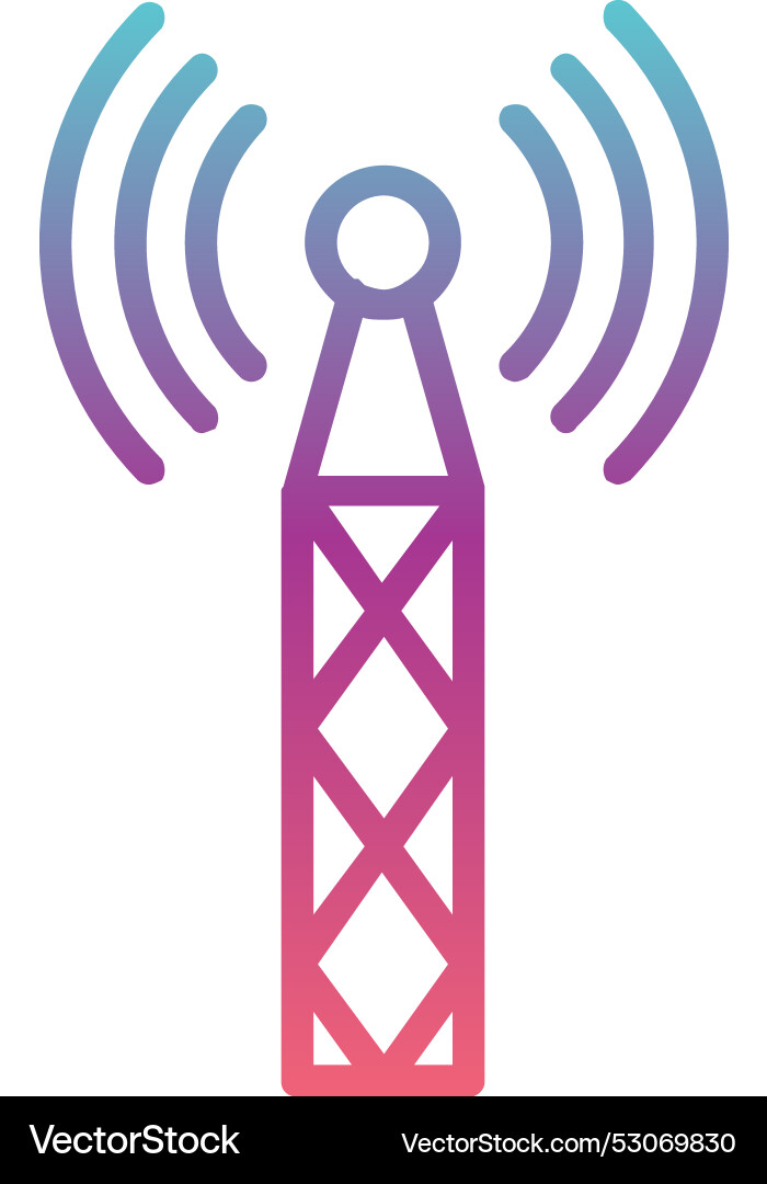 Signal line gradient design Vector Image