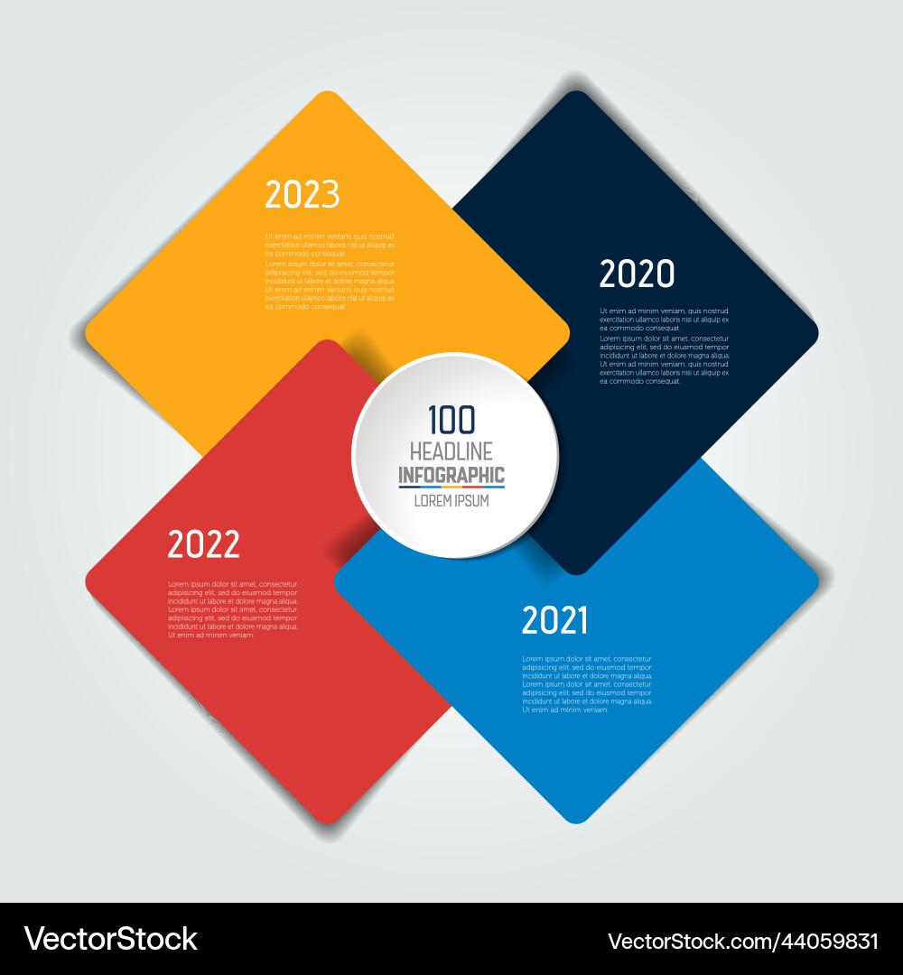 4 part chart scheme infographic 4 part chart scheme infographic vector image