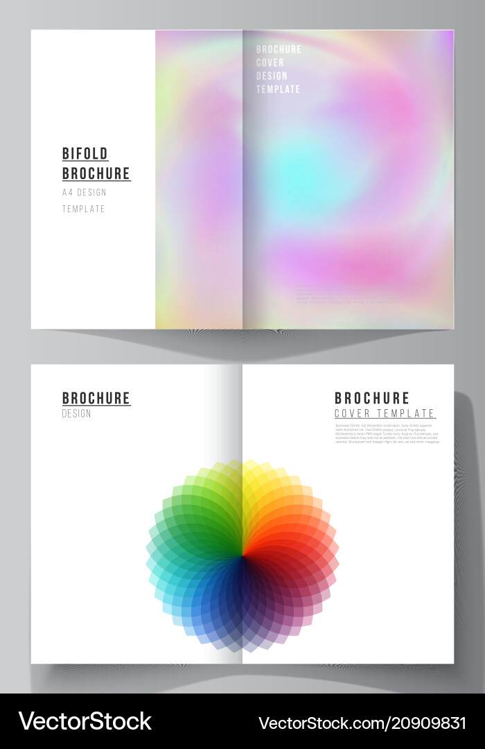 Layout of two a4 format Layout of two a4 format vector image