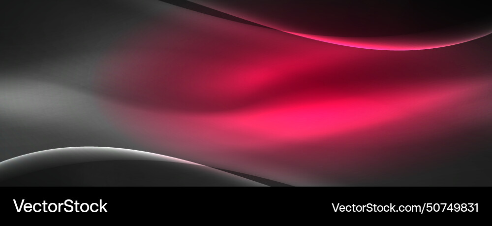 Lines and waves with neon light effect background Vector Image